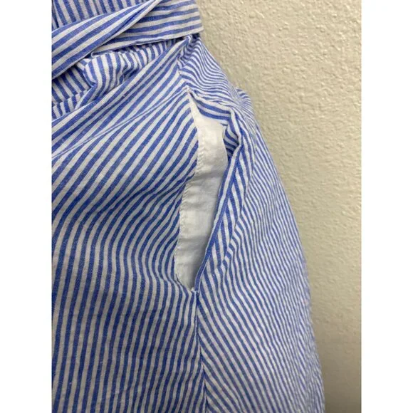 Boden Blue Stripped Wrap Dress Sz12 - Picture 10 of 12